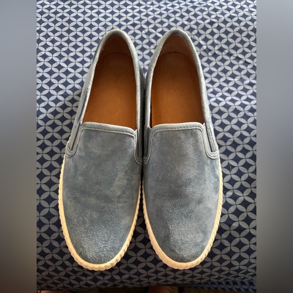 Frye Womens Size 7 Camile Suede Leather Slip On Casual Blue Loafer main image 7